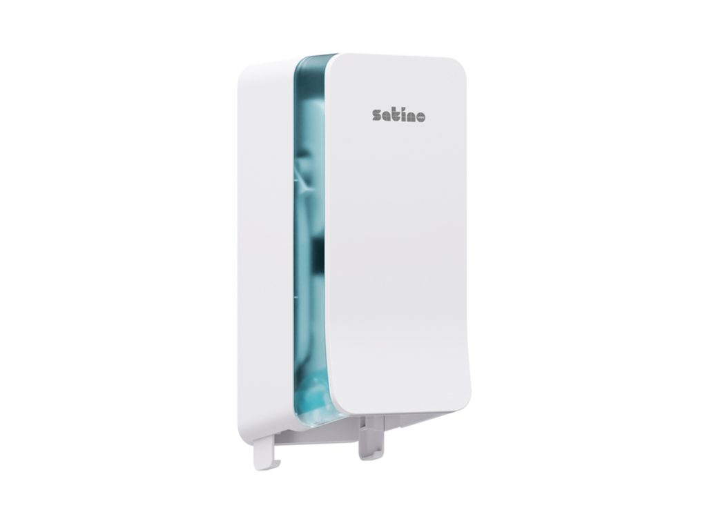 Toiletpapierdispenser Satino JT3 Hyginity systeemrol duo wit 