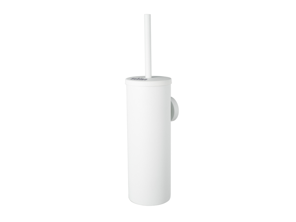 Toiletborstelset Satino metaal wit 