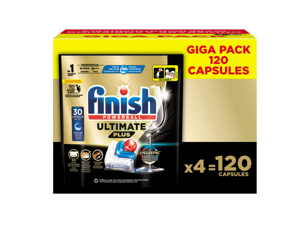 Vaatwastabletten Finish Ultimate plus gigapack (120)