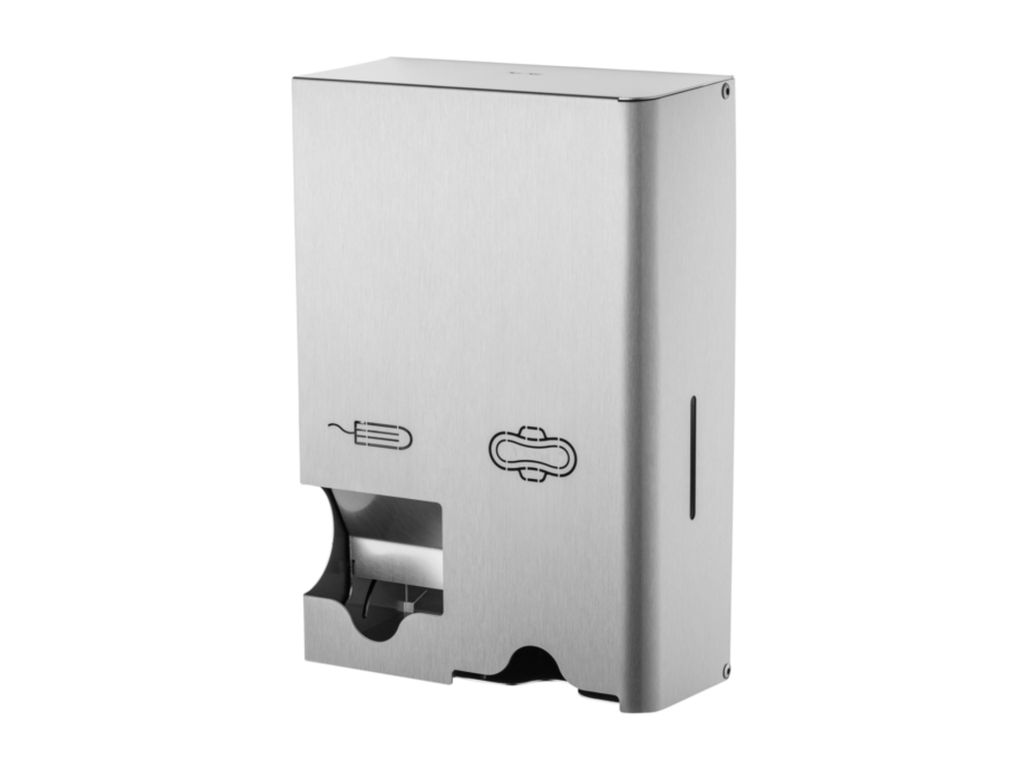 Dameshygiënedispenser MediQo-line klein RVS fingerprint coating