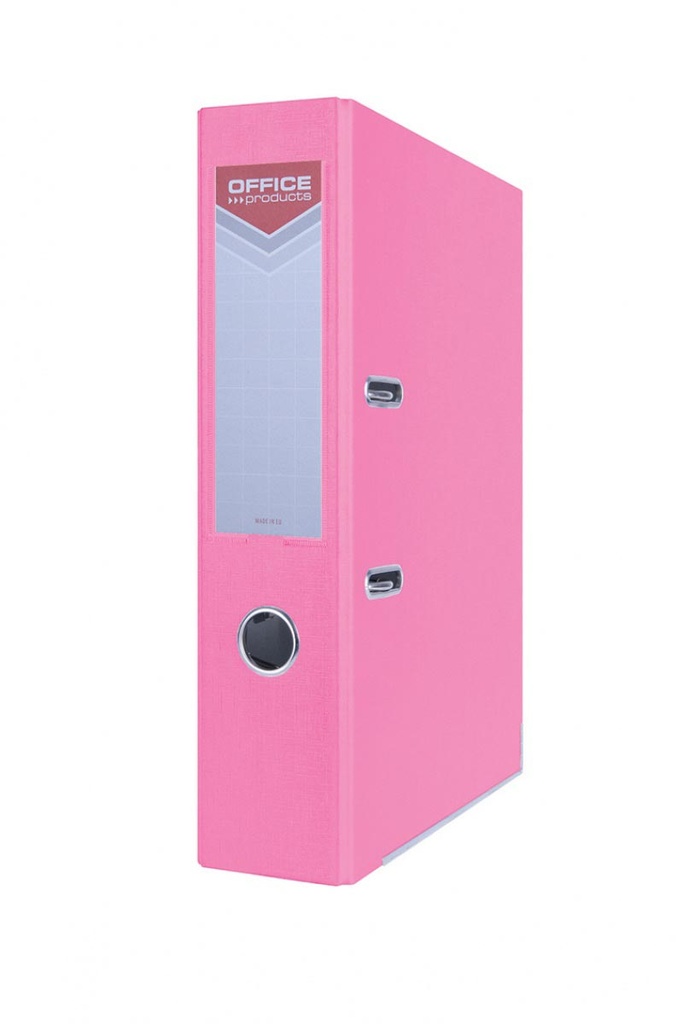Ordner OFFICE products voor A4  uit karton rug van 7,5cm roze