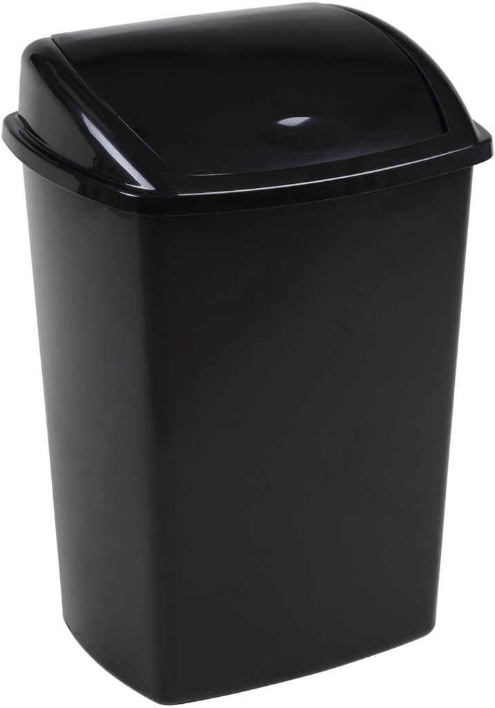 Vuilbak met swing deksel  Vepa Bins 15 l zwart