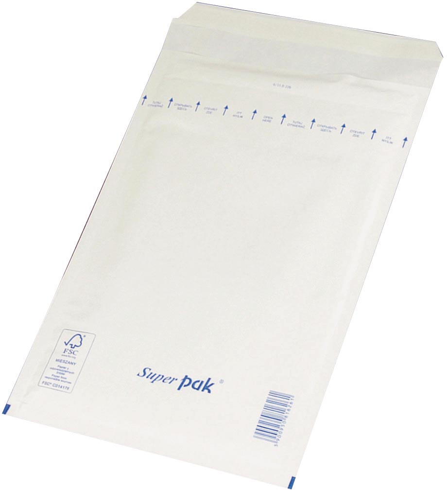 Luchtkussenenveloppen OFFICE products met stripsluiting 220 x 265 mm  wit (10)