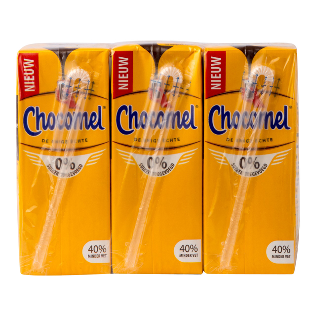 Chocolademelk Chocomel 0% toegevoegd suiker 20cl (6)