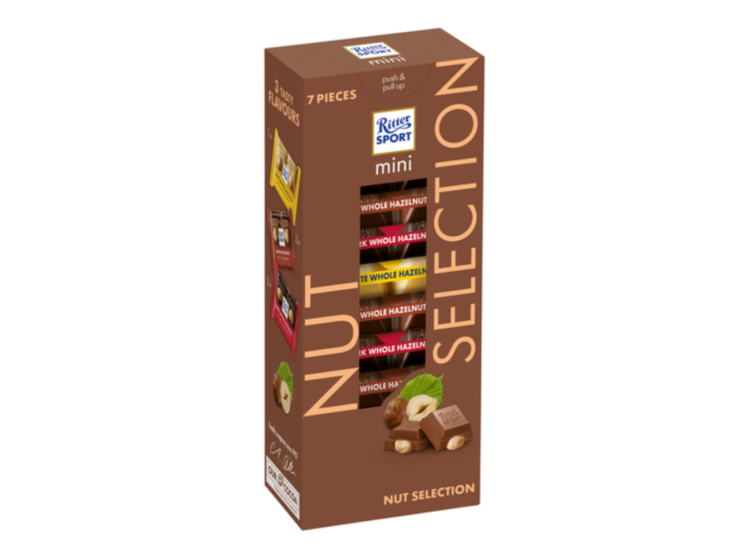 Chocolade Ritter Sport mini nut selection toren