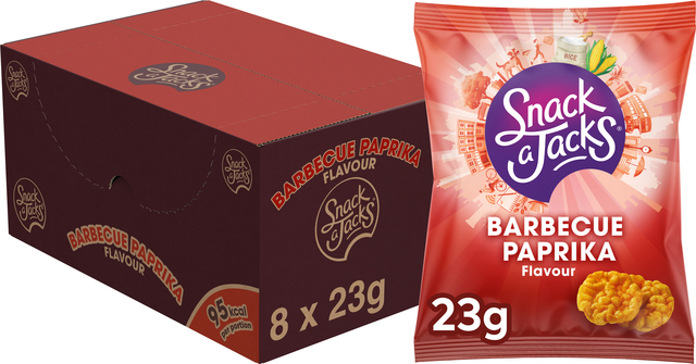 Mini rijstwafels Snack-a-Jacks barbeque paprika (8)