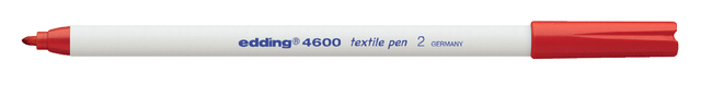 Textielmarker Edding 4600 ronde punt 1mm rood