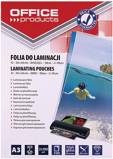 Lamineerhoes OFFICE products A5 200 micron (100)