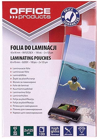 Lamineerhoes OFFICE products 65 X 95 mm  200 micron (100)