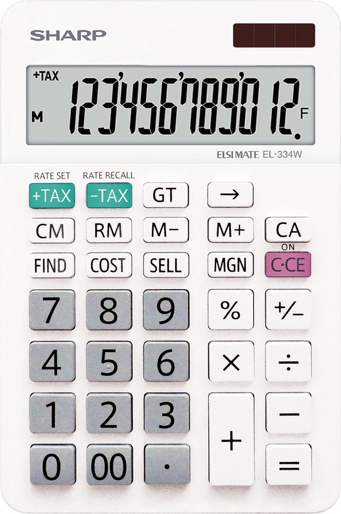 Bureaurekenmachine Sharp  EL-334W wit