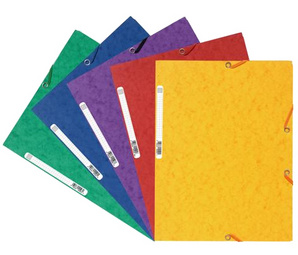 Elastomap Exacompta karton met 3 kleppen A4 