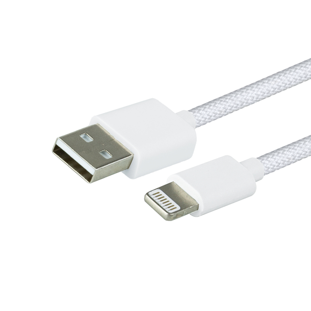 Kabel Greenmouse Lightning USB-A naar 8-pin lengte 1m  woven 