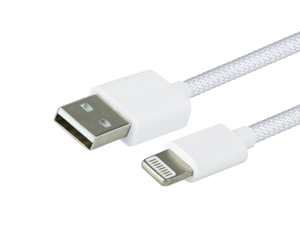 Kabel Greenmouse Lightning USB-A naar 8-pin lengte 1m  woven 