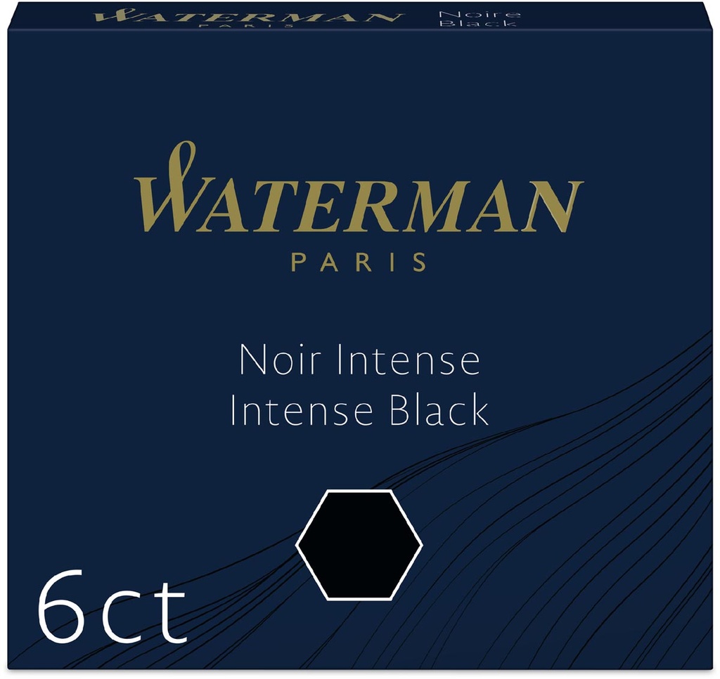 Waterman inktpatronen zwart (6)