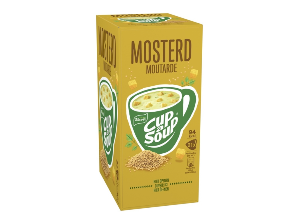 Cup-A-Soup Knorr mosterd 175ml (21)