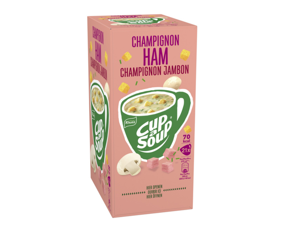Cup-A-Soup Knorr champignon en ham 175ml  (21)