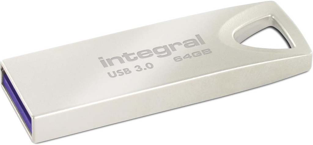 Integral arc USB-stick 3.0 64GB zilver
