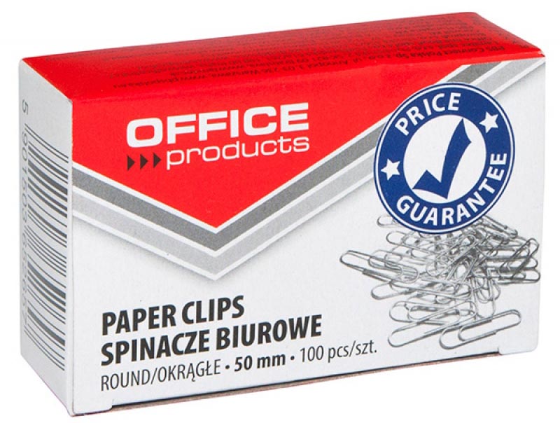 Papierklemmen Office Products 50mm gegalvaniseerd (100)