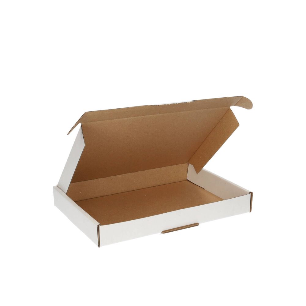 Brievenbusdoos enkele golf 180x115x28mm wit (50)