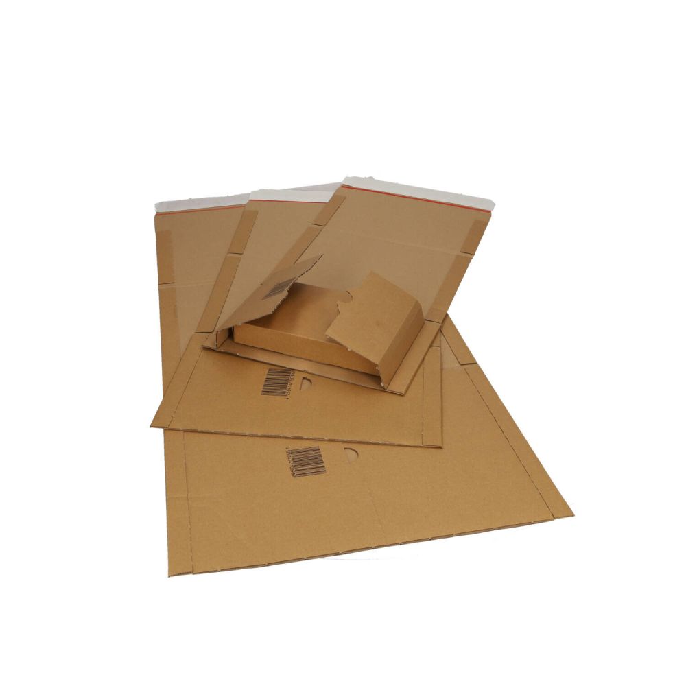 Boekverpakking 304x215x80mm bruin (25)