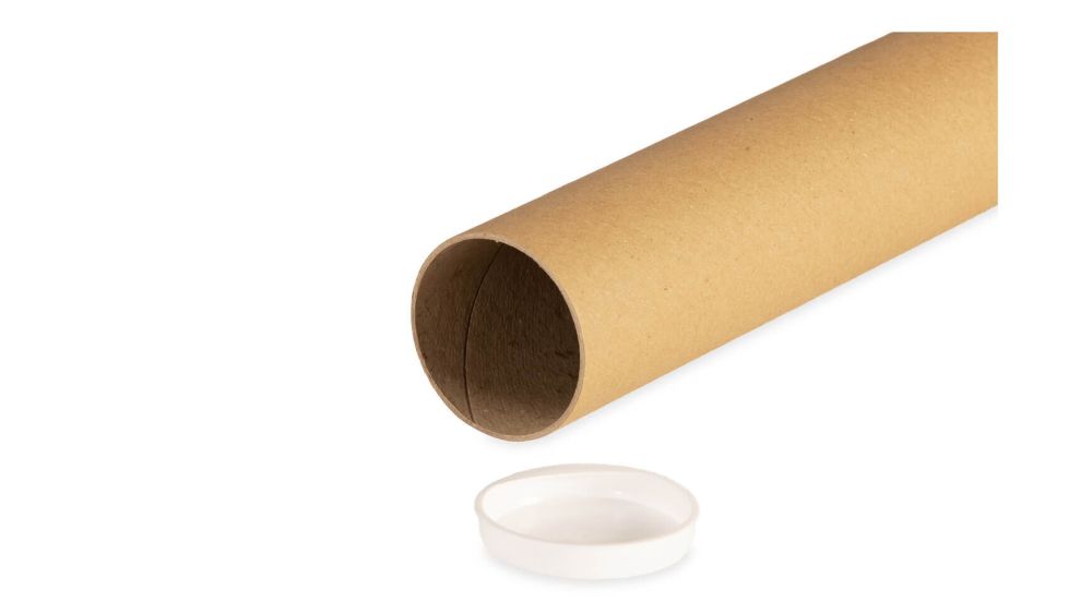 Kartonnen koker diameter 60mm bruin (20)
