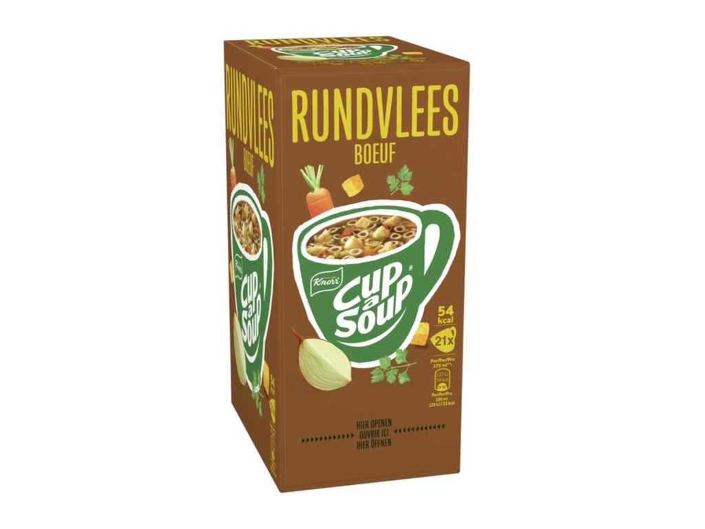 Cup-A-Soup Knorr Rundvlees 175ml (21)