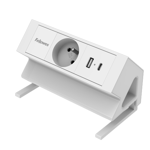 Power Desk Fellowes wit