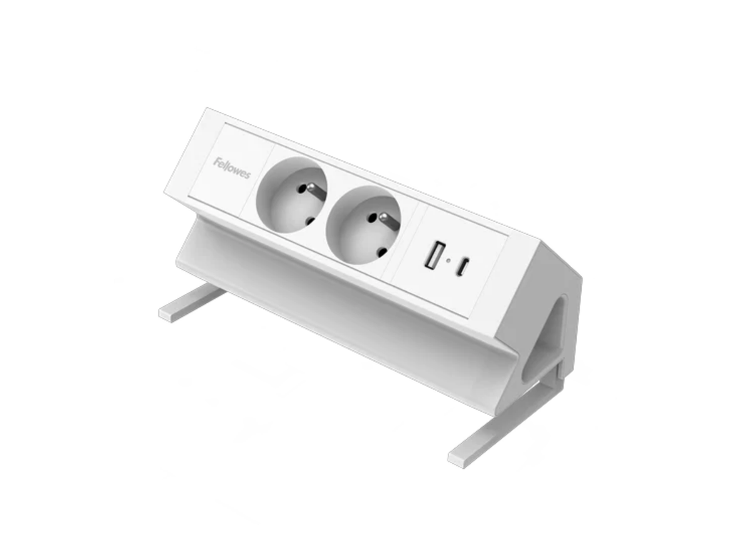 Power Desk 2 Fellowes wit (BE)