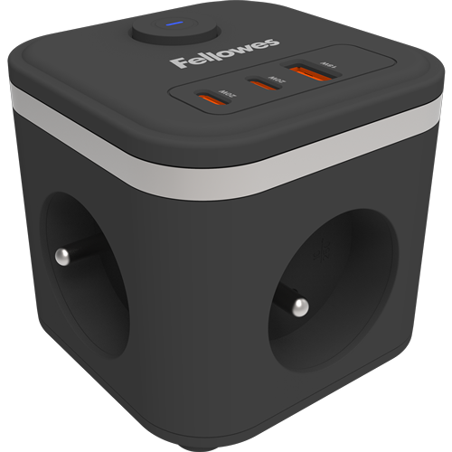 Power Cube Fellowes zwart