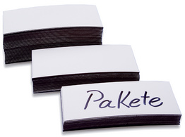 Magnetisch etiket Magnetoplan 30x100x0.6mm wit (100)