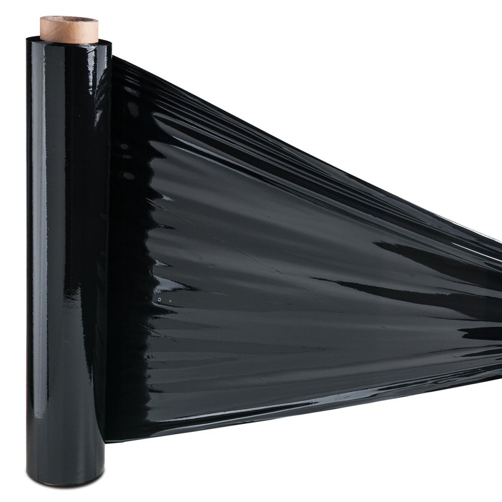 Stretchfolie manueel Cast traditioneel standaard 500mmx300m 17µ zwart