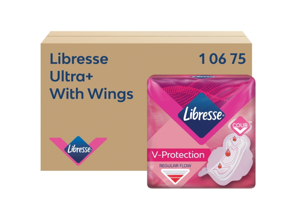 Maandverband Libresse P1 Ultra+ Regular met vleugels (150)