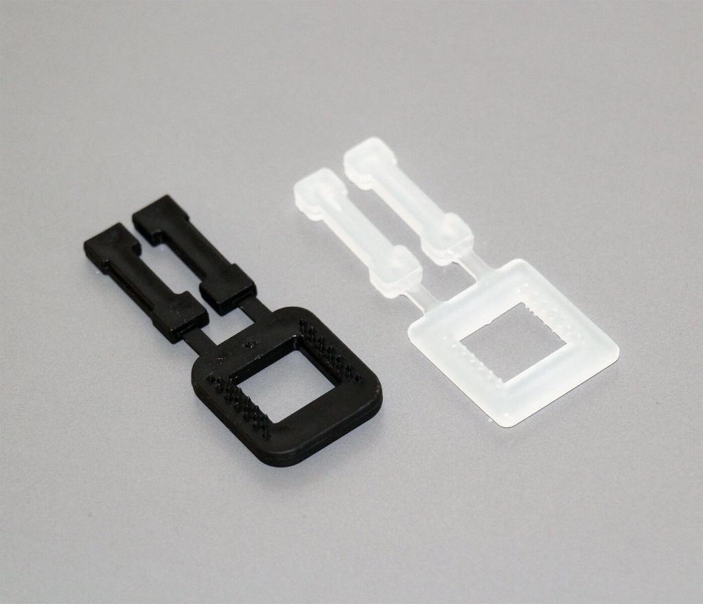 Toebehoren gespen plastic 12mm (1000)