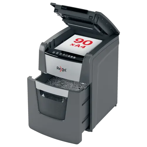 Automatische papiervernietiger Rexel Optimum auto+ 90X shredder P4