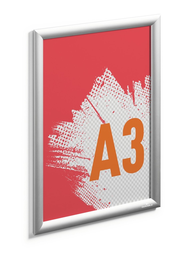 Kliklijst Durable aluminium outdoor A3 zilver
