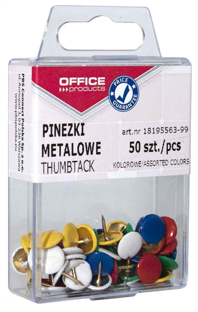 Punaise Office Products geassorteerde kleuren (50)