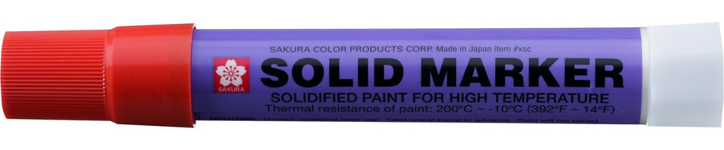 Merkstift solid marker Sakura brede punt rood 