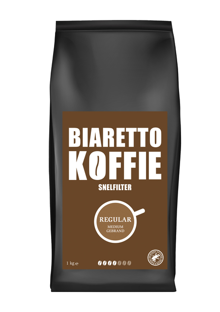 Koffie Biaretto snelfiltermaling regular 1000 gram 