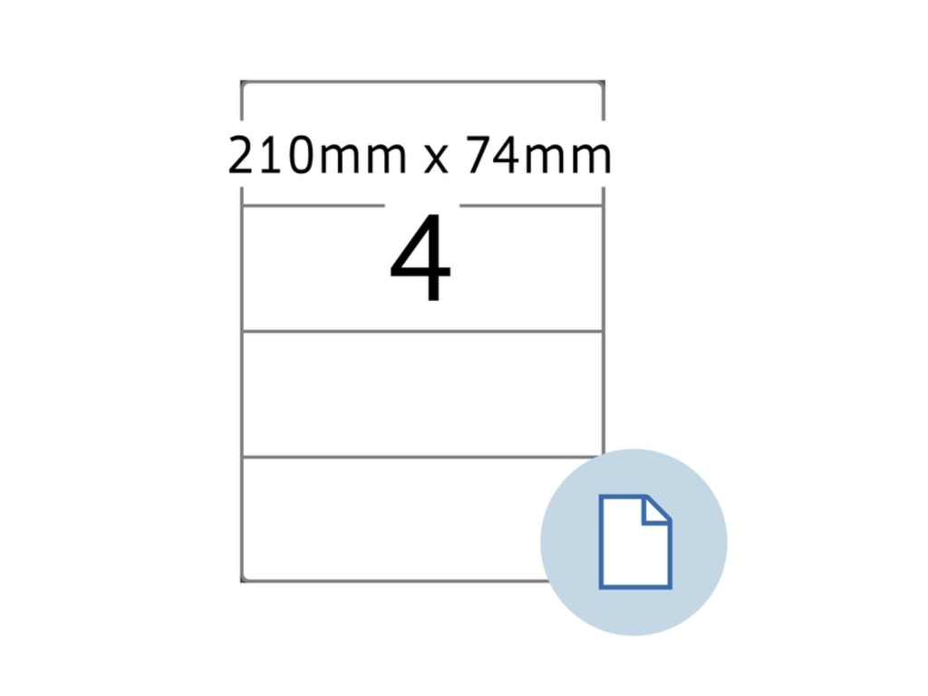 Etiketten Herma 4 etik/bl 210x74mm Express wit (500)