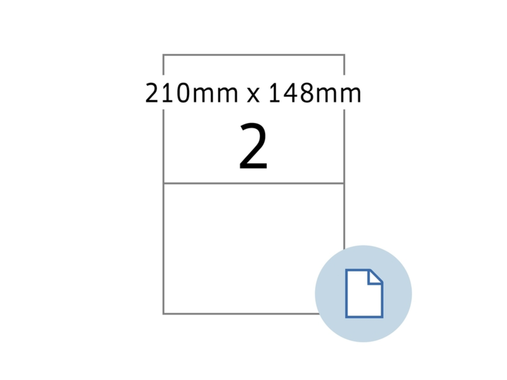 Etiketten Herma 2 etik/bl 210x148mm Express wit (500)