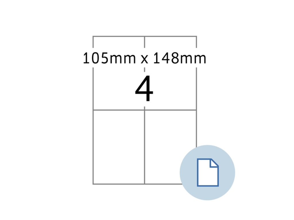 Etiketten Herma 4 etik/bl 105x148mm Express wit (500)
