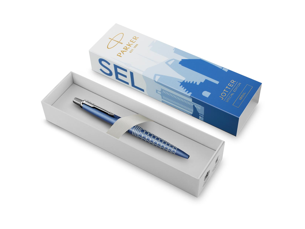 Balpen Parker Jotter special edition Seoul inkt medium punt 1mm in giftbox 
