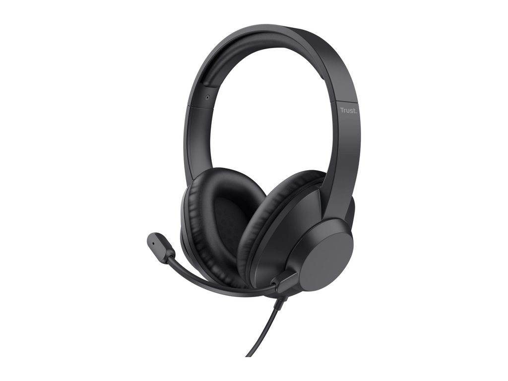 Headset Trust Ayda Max over ear 3,5 mm aansluiting zwart