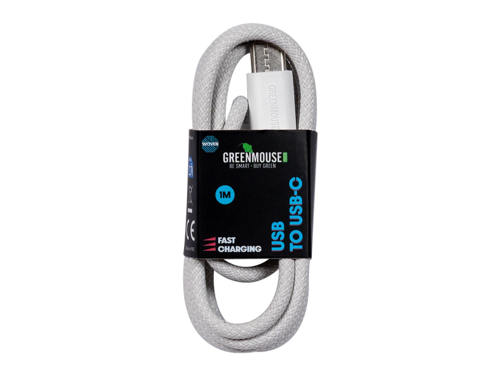 Kabel Greenmouse USB-C naar USB-C 1 m   woven