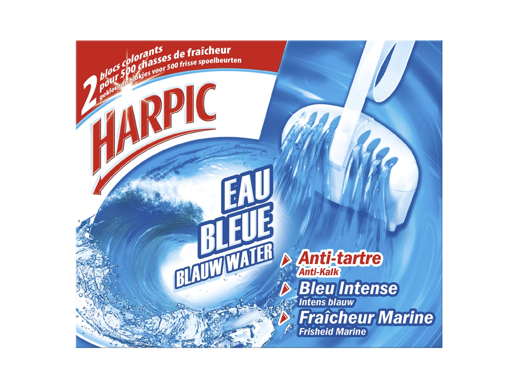 Toiletblok Harpic blauw water 38 g (2)
