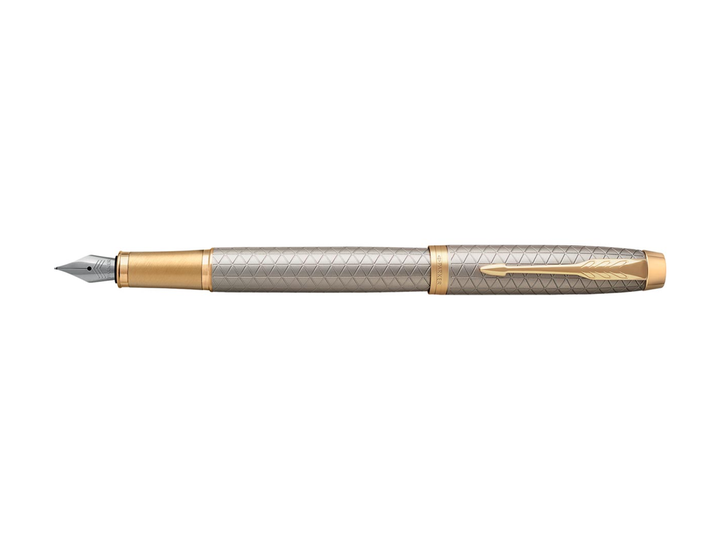 Balpen Parker IM Premium vulpen fijn zilver GT