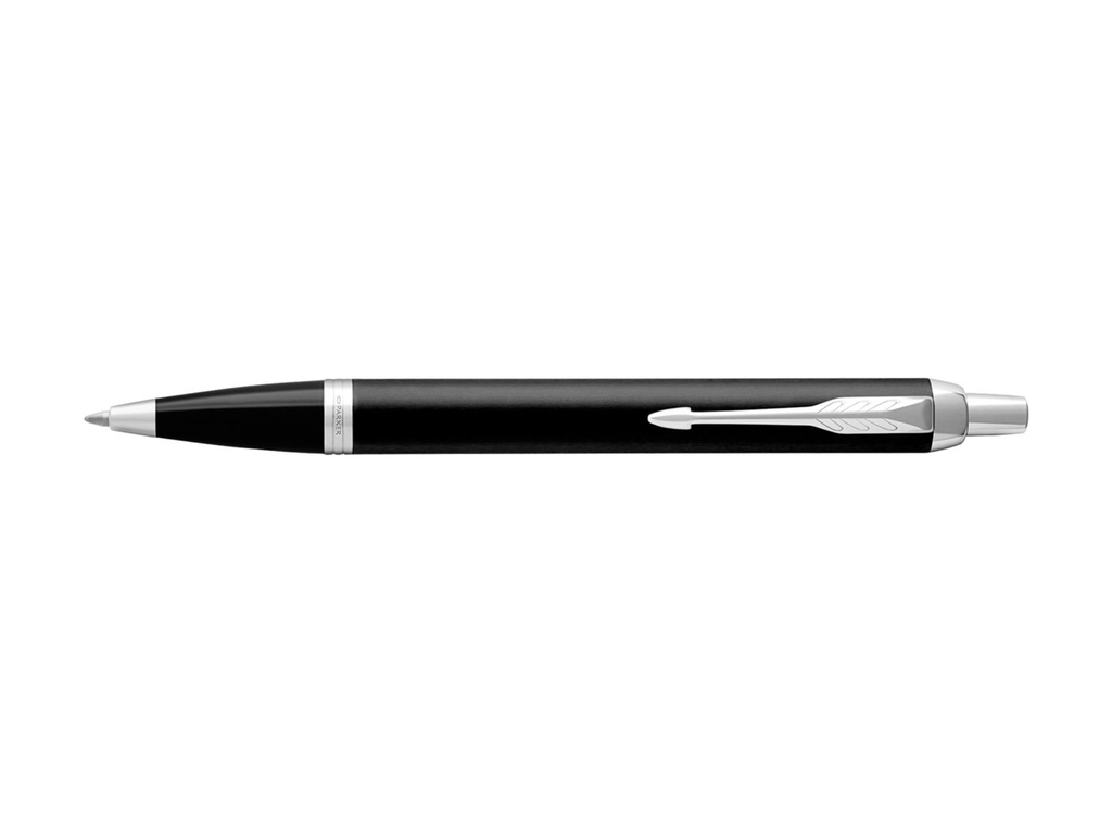 Balpen Parker IM  Matte Black CT blauwe inkt