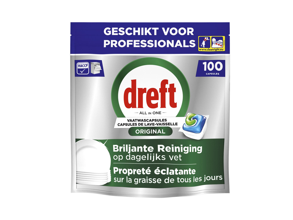 Vaatwastabletten Dreft Pro Original Regular (100)