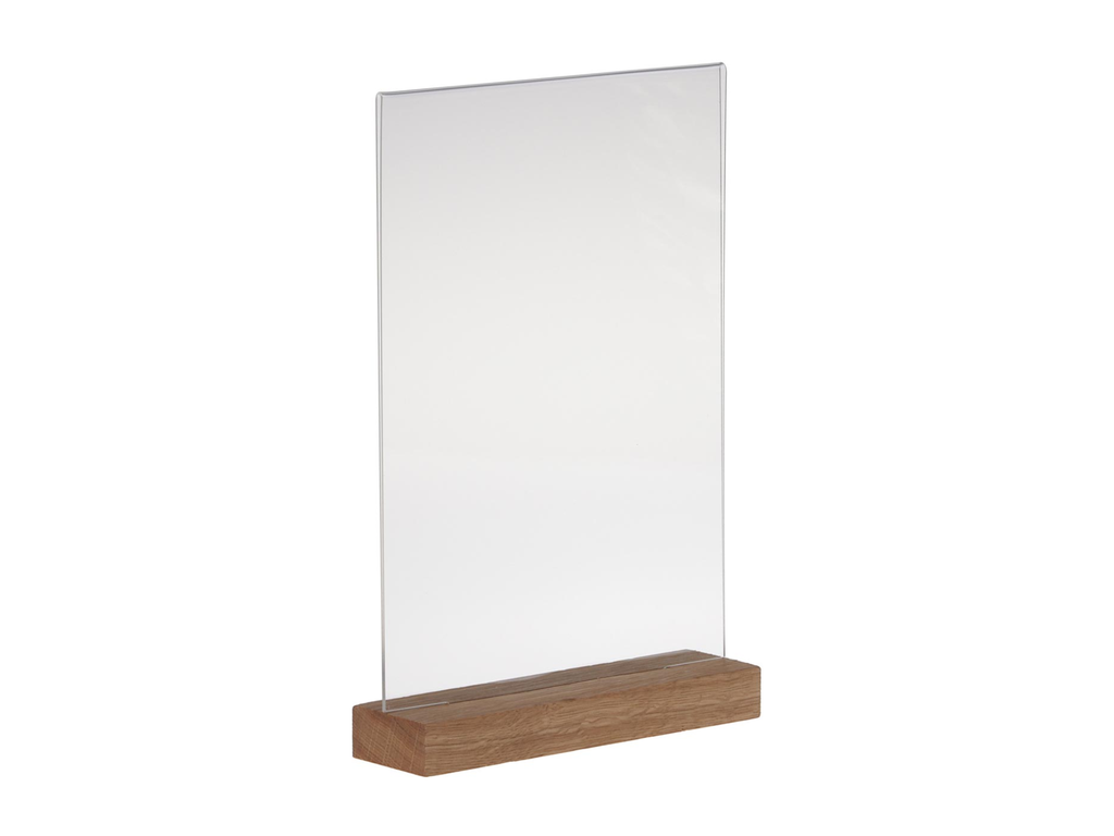 Folderhouder Europel Premium met houten T-voet A4 staand
