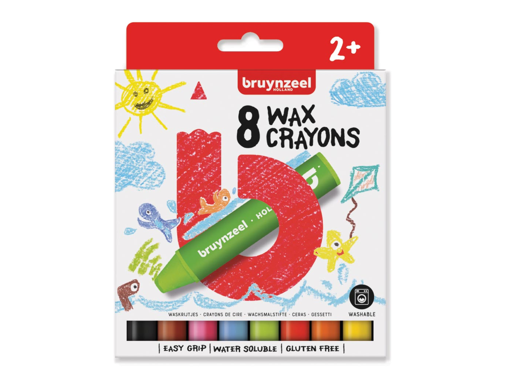 Waskrijt Bruynzeel Kids geassorteerde kleuren (8)